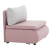 Kinyitható fotel, rózsaszín/világosszürke KENY NEW, raktári