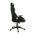 Irodai/gamer fotel, fekete/zöld, BILGI