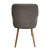 Design szék, barna/bükk, PETRUS